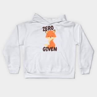 Zero Fox Given Kids Hoodie